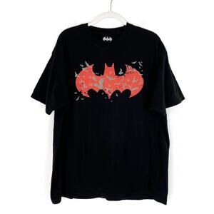 Batman Mens T-Shirt 2XL Black